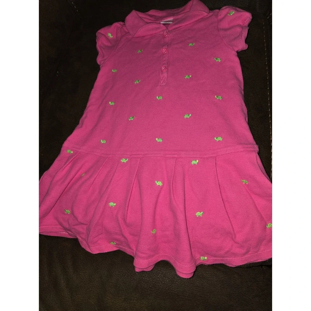 Gymboree tennis match pink turtle dress‎ size 5t